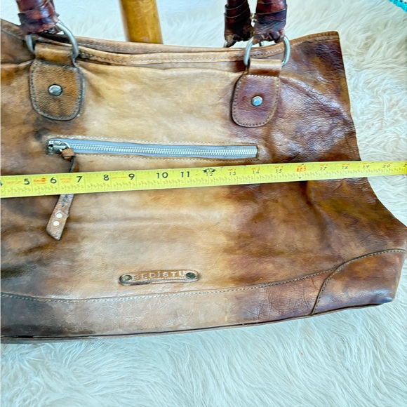 BED Stu Brown Leather Tote Bag - Picture 8 of 9